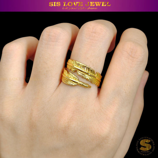 Unique Leaf Design Ring R100