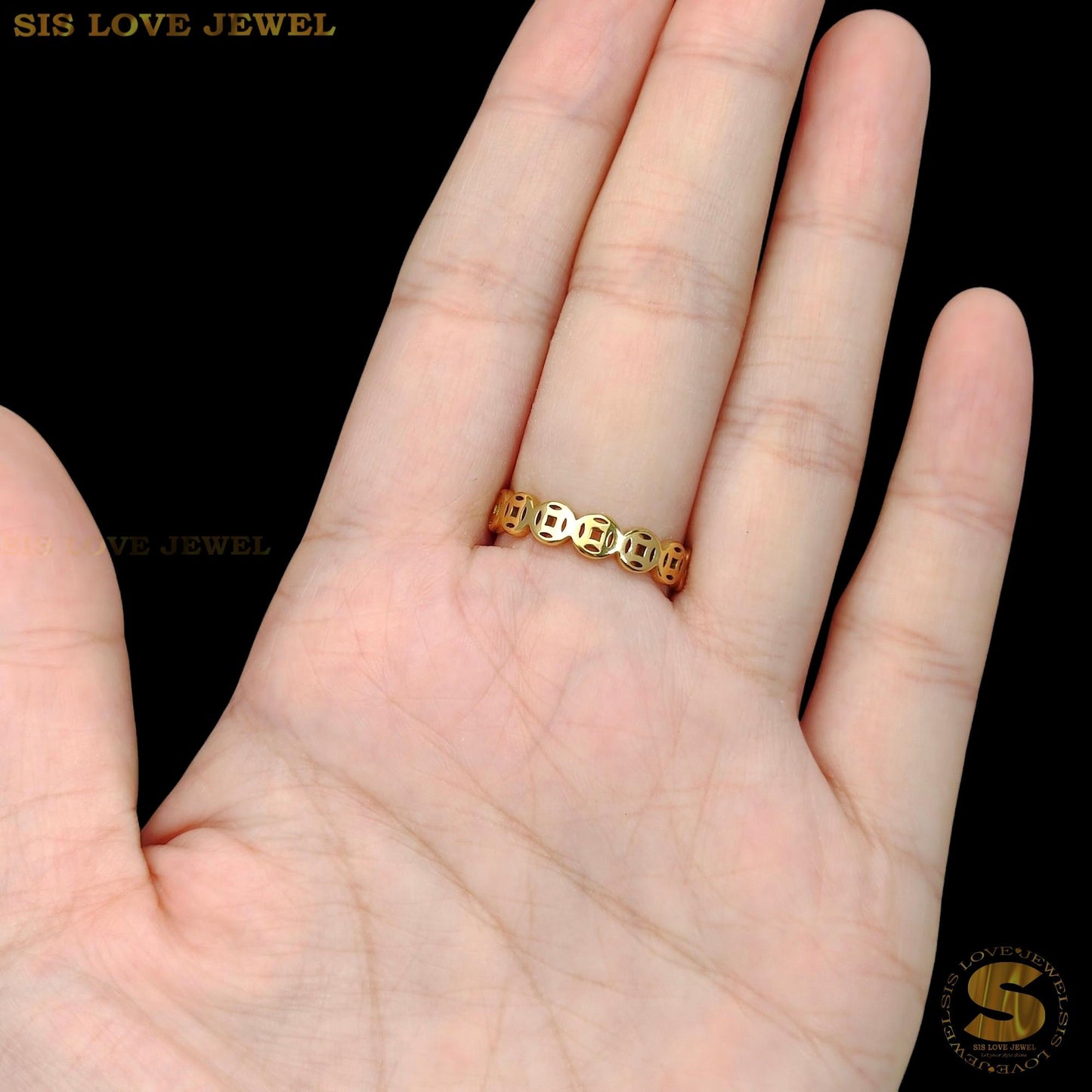 Lucky Money Coin Ring R115