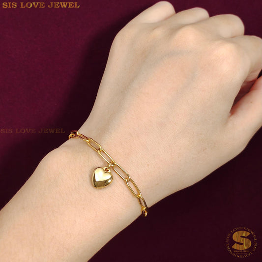 Love Paperclip Bracelet B176
