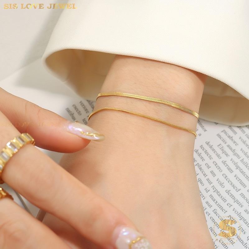 Double Layer Snake Chain Bracelet B108