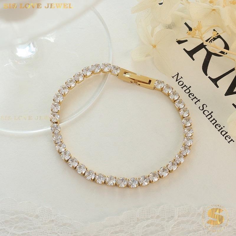 Tennis Bracelet B042 Gold