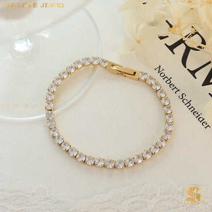 Tennis Bracelet B042 Gold