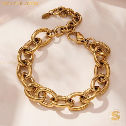 Sleek Cuban Chain Choker B253