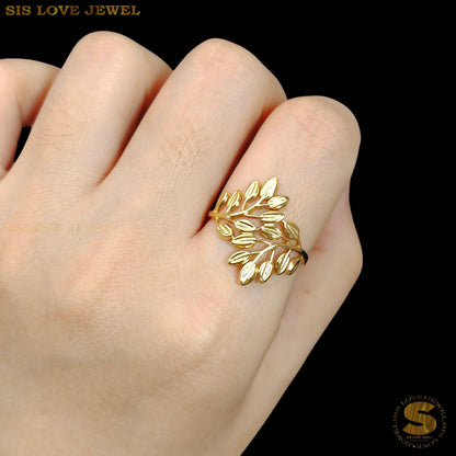 Adjustable Leaf Ring R126