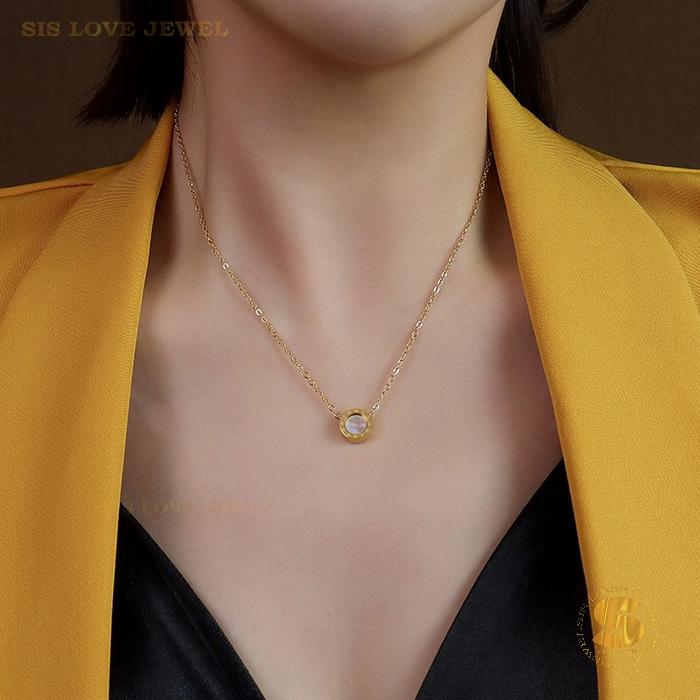Roman Number Pendant Necklace N045