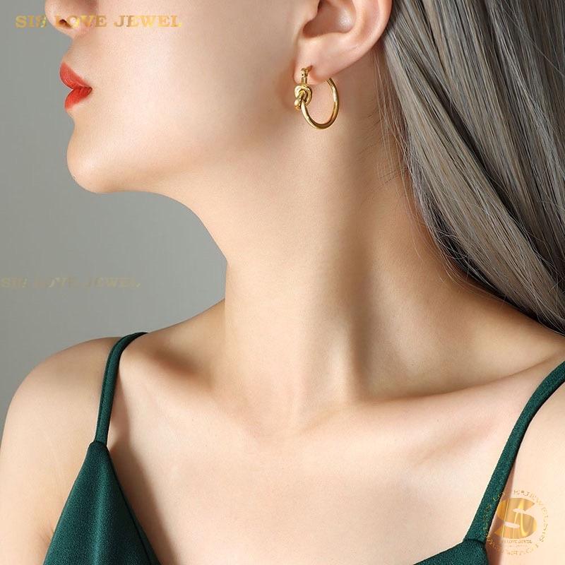 Love Knot Hoop Earrings S039