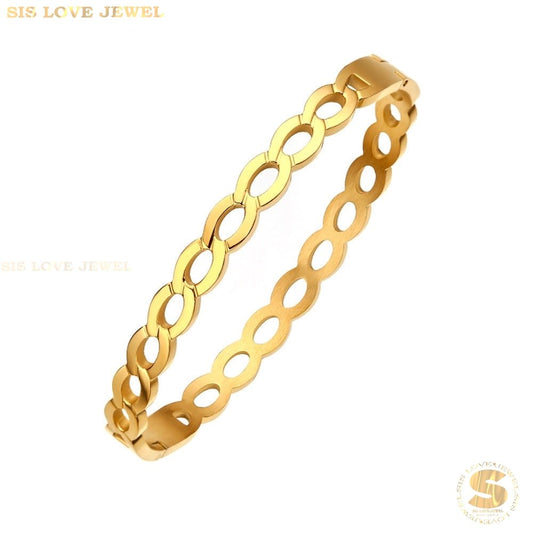 Elegant Cuban Bangle H087