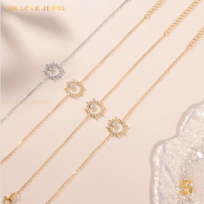 Sunny 18K Gold Sun Zircon Bracelet B243