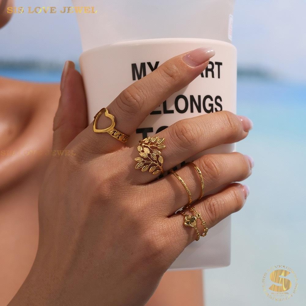 Adjustable Leaf Ring R126