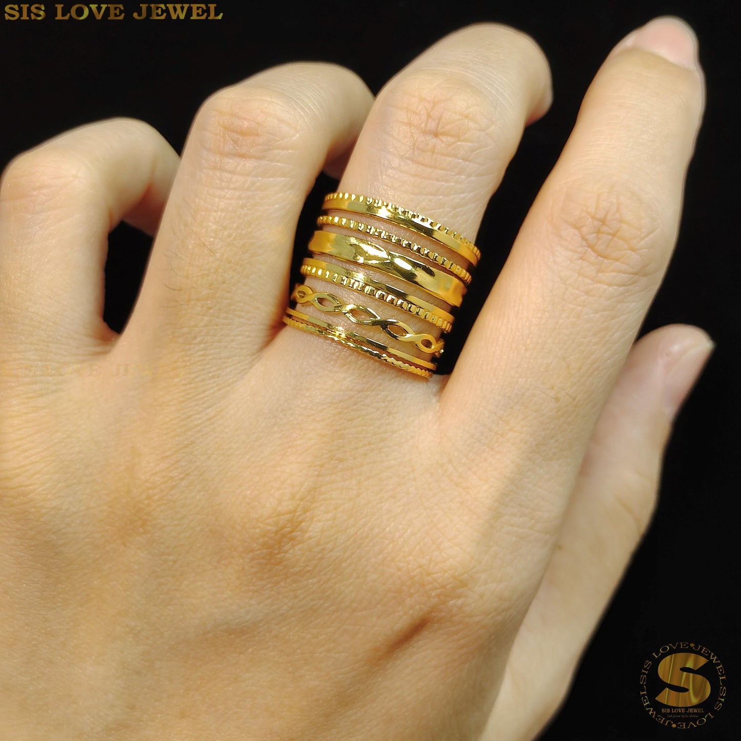 7-Layer Stylish Ring R086