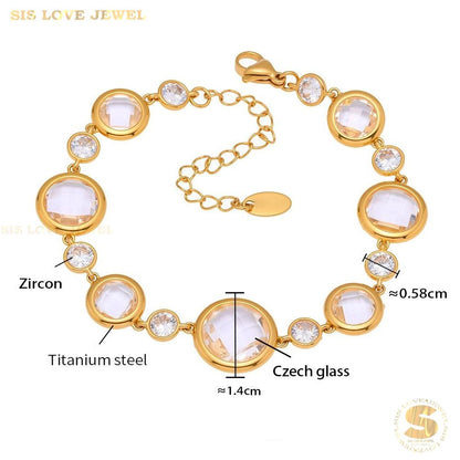 Crystal Tennis Bracelet B236