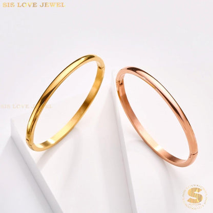 Rose Gold Promise Bangle H031 Rose Gold