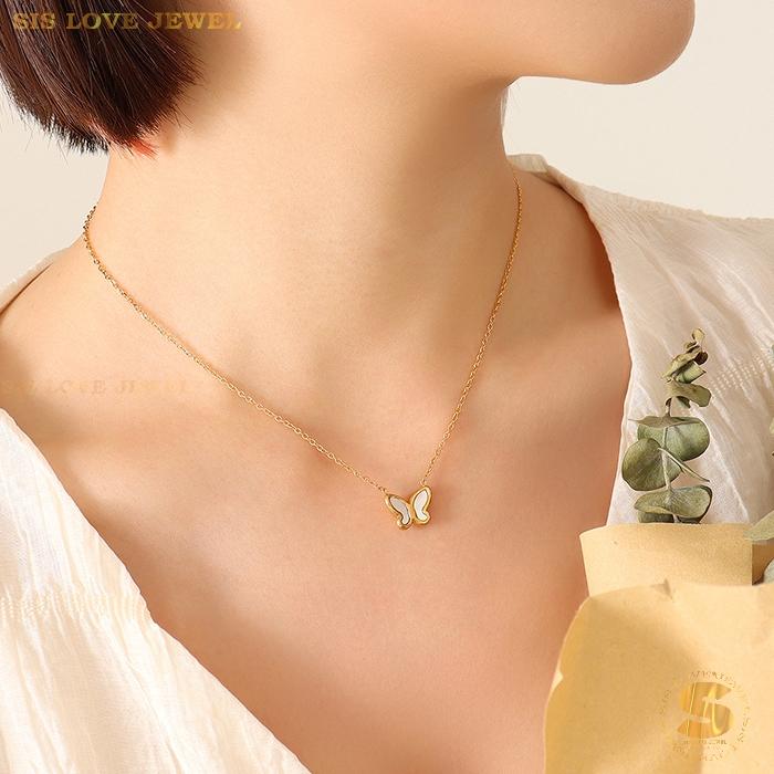 Elegant Gold Plated Butterfly Jewelry Set