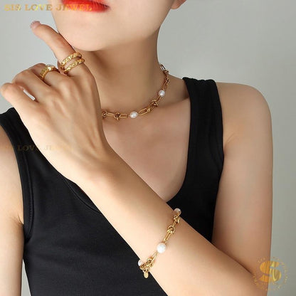 Classic Pearl Bracelet B045