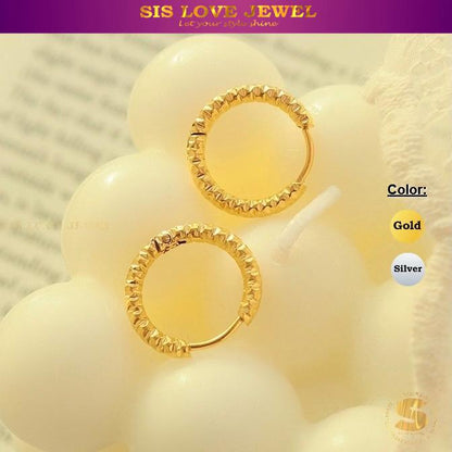 Dainty Rope Hoop Earrings S008