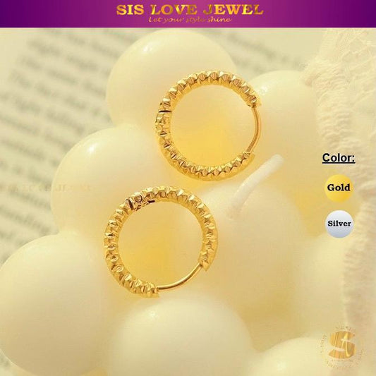 Dainty Rope Hoop Earrings S008