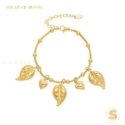 Forest Leaf Heart Bracelet B249