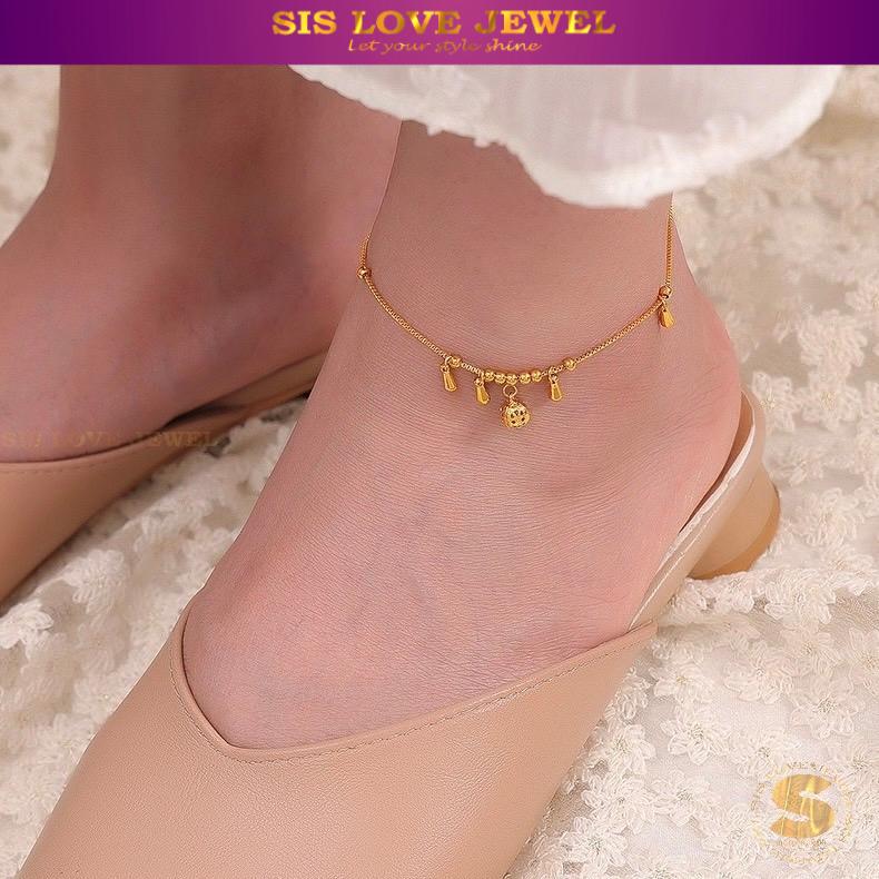 Beaded Dangle Charm Anklet A032