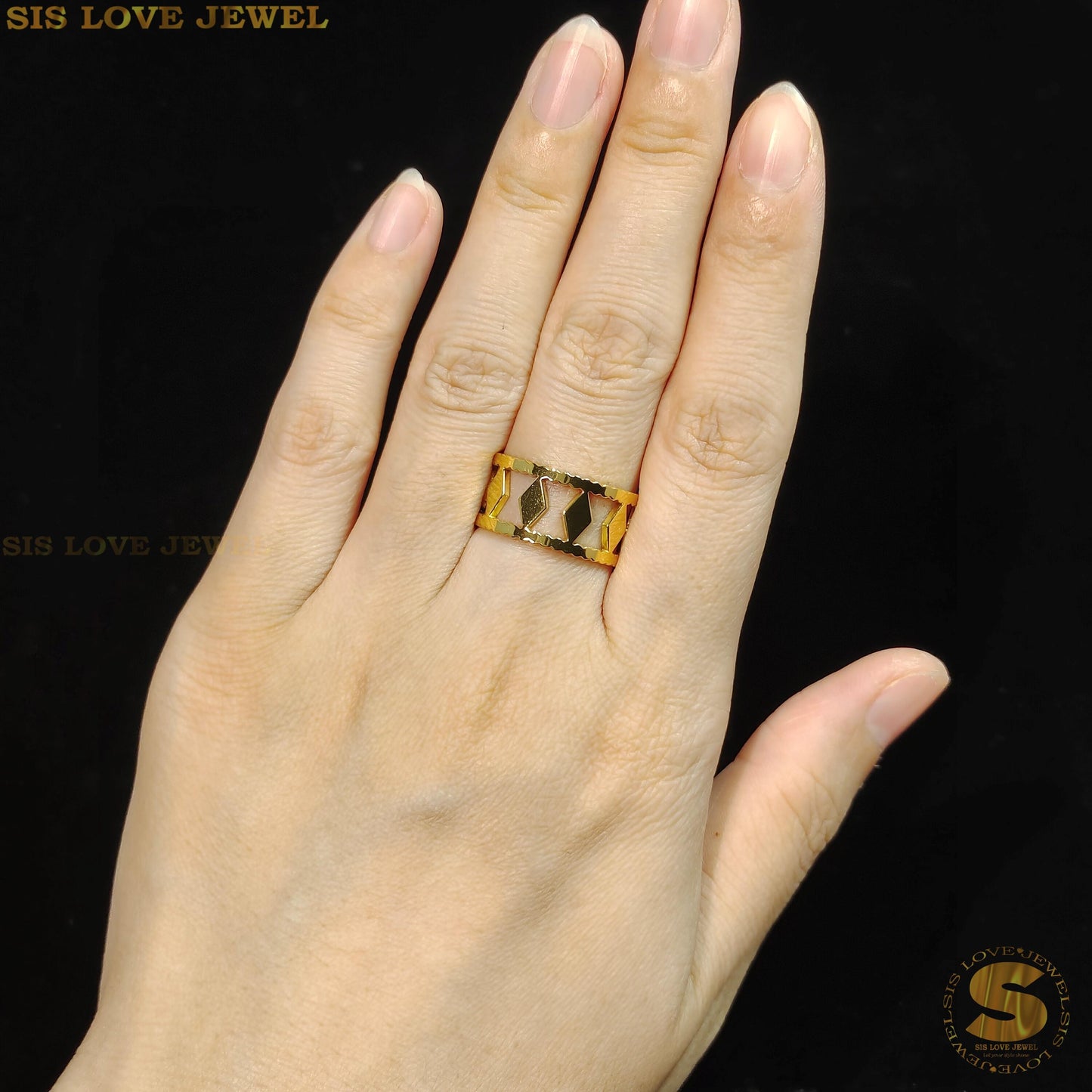 Adjustable Chic Cascade Ring R057