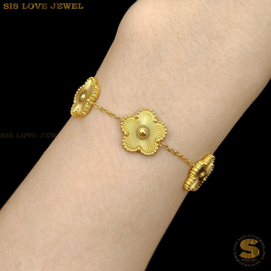 Double Sides Flowers Bracelet B186