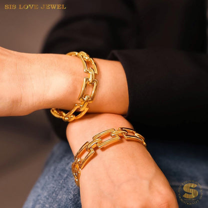 Paperclip Adjustable Bracelet H168