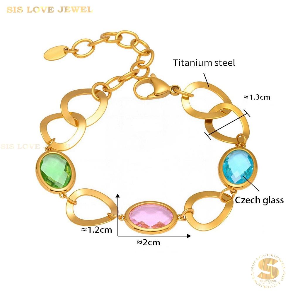 Crystal Chain Bracelet B235