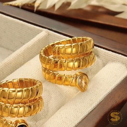 3-Layer Snake Design Ring R092