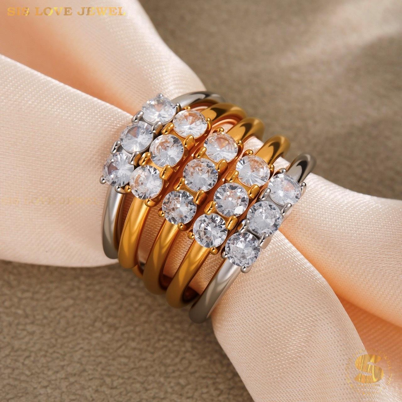 Zirconia Adjustable Ring R129