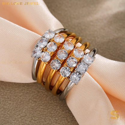 Zirconia Adjustable Ring R129