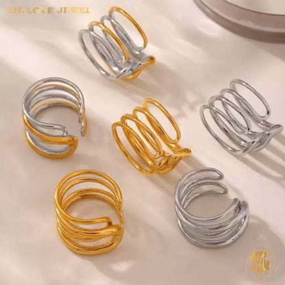 Spiral Love Adjustable Ring R134