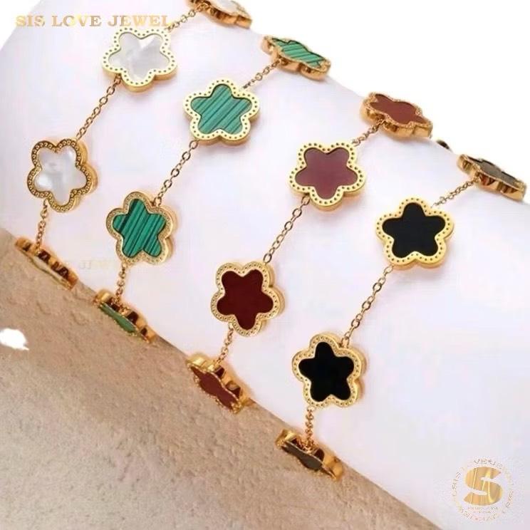 Flower Charm Bracelet B185