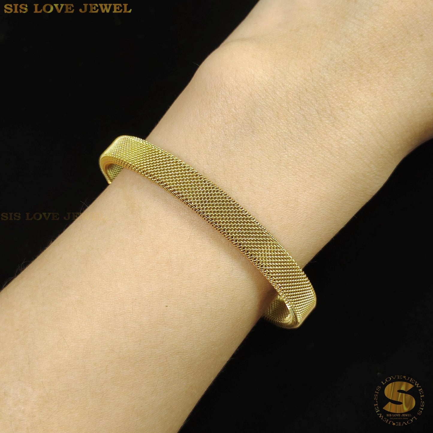 Golden Mesh Dream Bangle H112