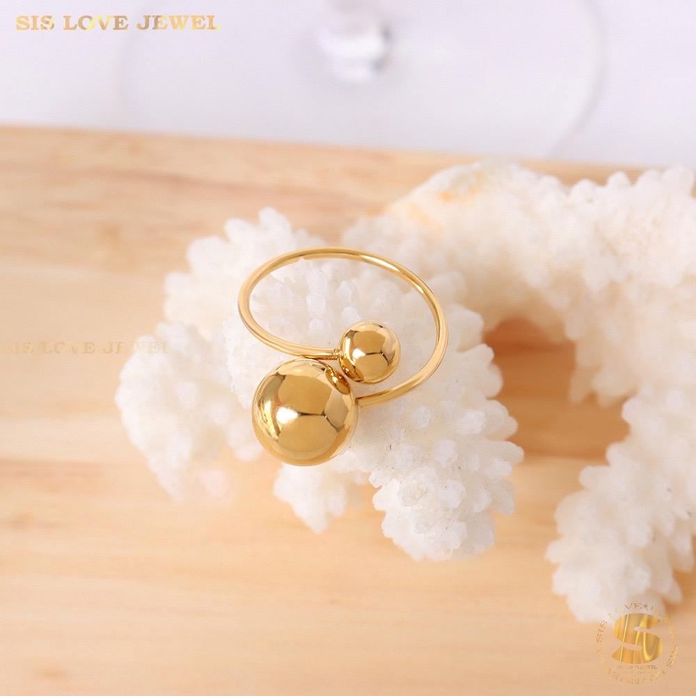 Golden Orb Duo Band Ring R049