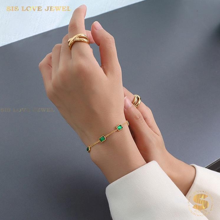 Green Zirconia Bracelet B048
