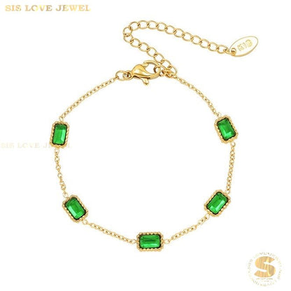 Green Zirconia Bracelet B048