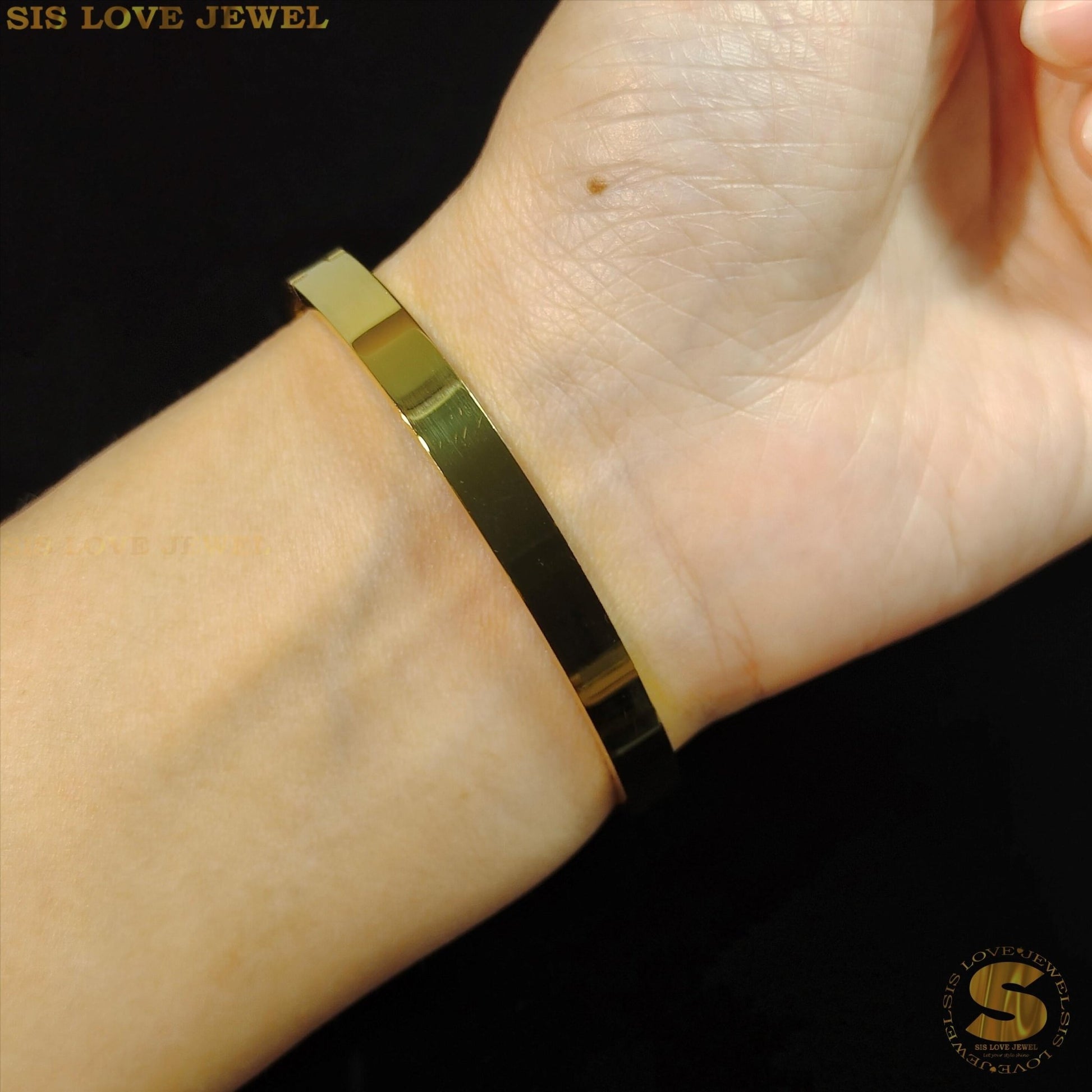 Half Row Zirconia Bangle H034