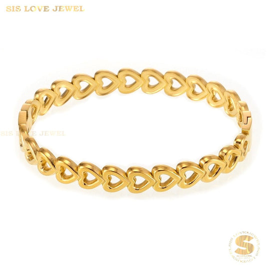 Hollow Love Bangle H162