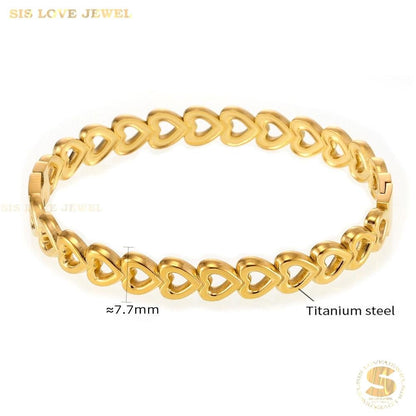 Hollow Love Bangle H162