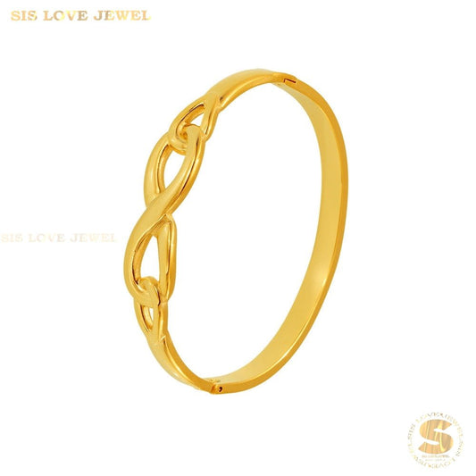 Infinity Gold Plated Bangle H167