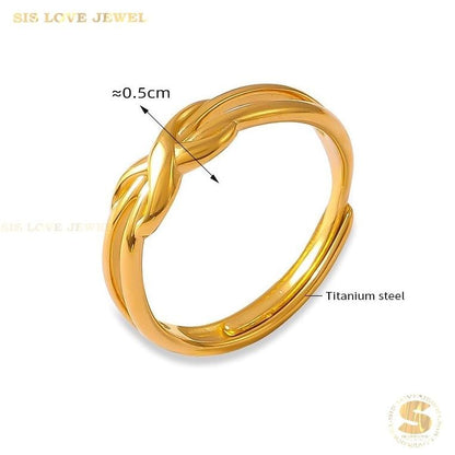 Infinity Gold Plated Ring R094