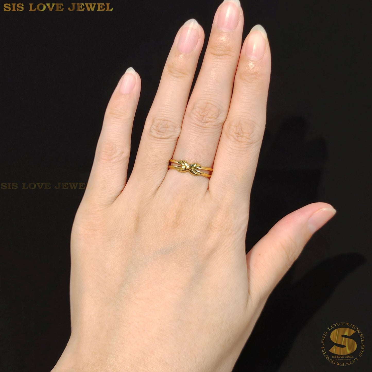 Infinity Gold Plated Ring R094
