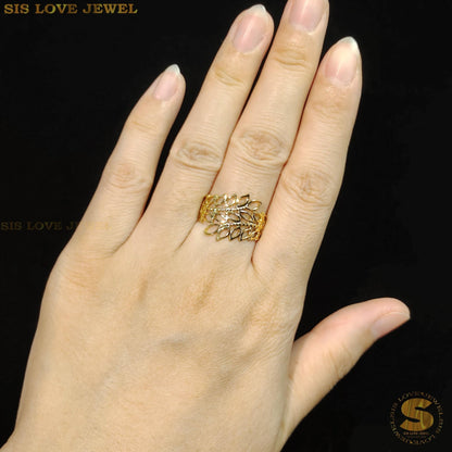 Leaf Adjustable Ring R077