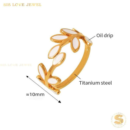Leaf Adjustable Ring R123