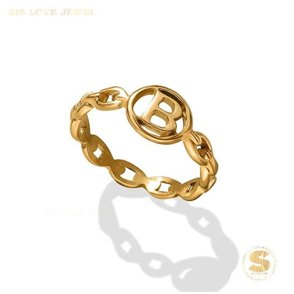 Letter B Ring R006