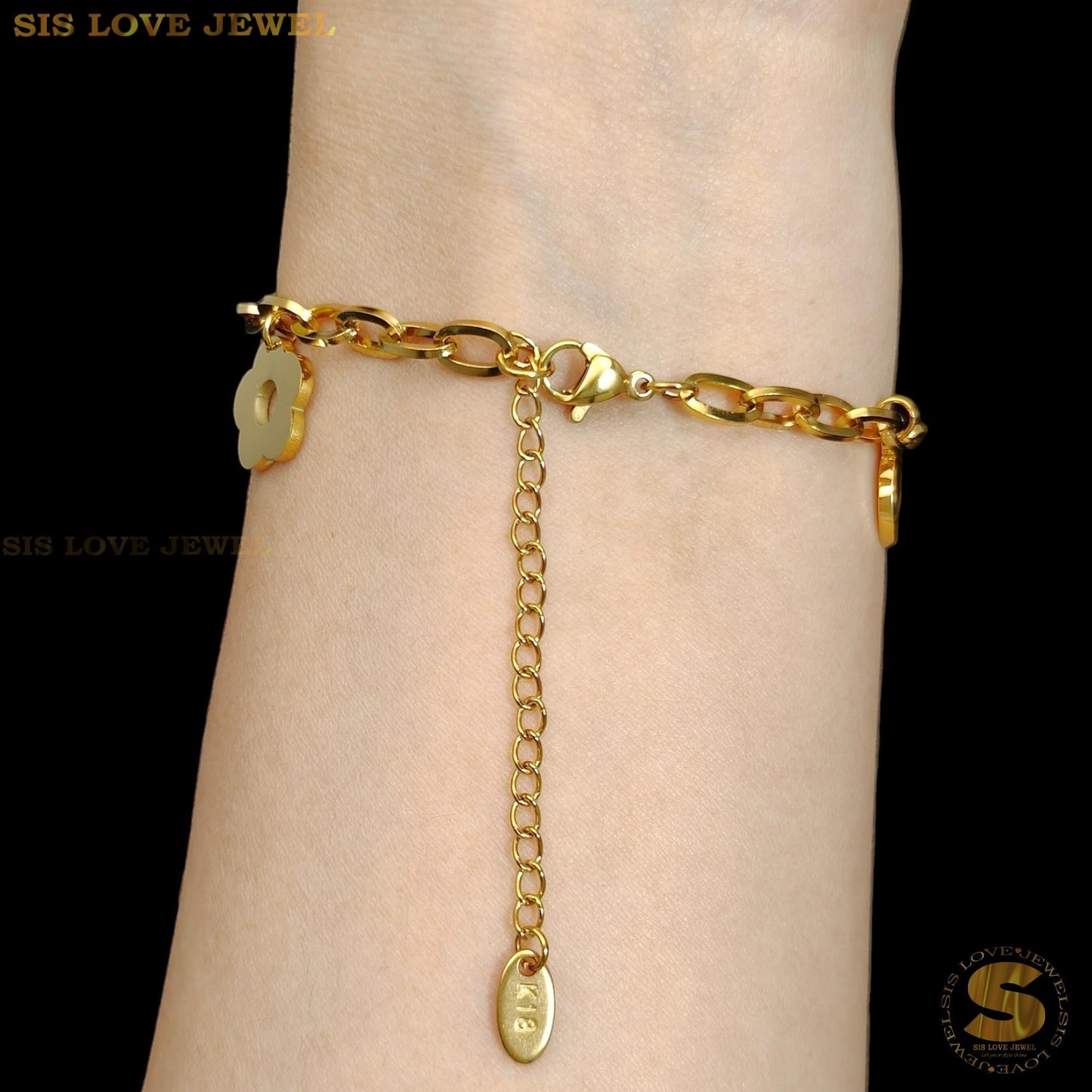 Love Charm Chain Bracelet B173