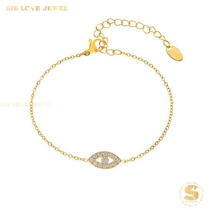 Love Eye Zirconia Bracelet B217