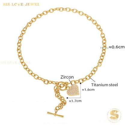 Love & Lock Necklace Set