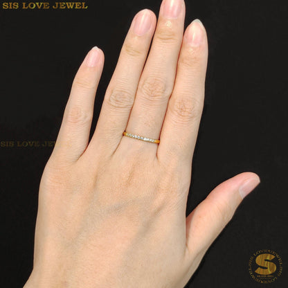 Luxe Sparkle Zirconia Band Ring R097