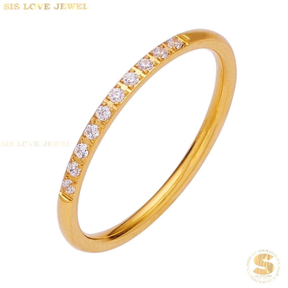 Luxe Sparkle Zirconia Band Ring R097