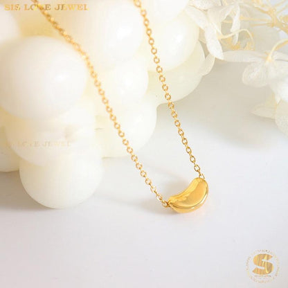 Mini Bean Pendant Necklace N109